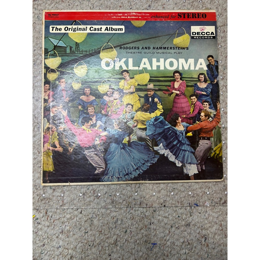 Oklahoma! Original Cast Album Rodgers &‎ Hammerstein Decca Stereo LP